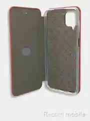Красный чехол книжка Samsung Galaxy A12, M12 с функцией подставки Самсунг А12, М12
