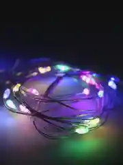 Прозрачный светодиодная гирлянда на батарейках