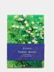 Записная книжка 80 листов, из экокожи "Vision. Van Gogh. Roses", золотой срез