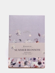 Записная книжка 80 листов, из экокожи "Vision. Summer blossom", золотой срез