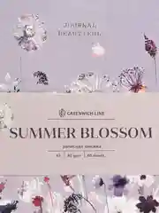 Записная книжка 80 листов, из экокожи "Vision. Summer blossom", золотой срез