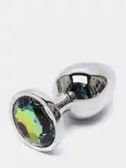 Лесной зеленый анальная пробка, металлическая, 3 размера