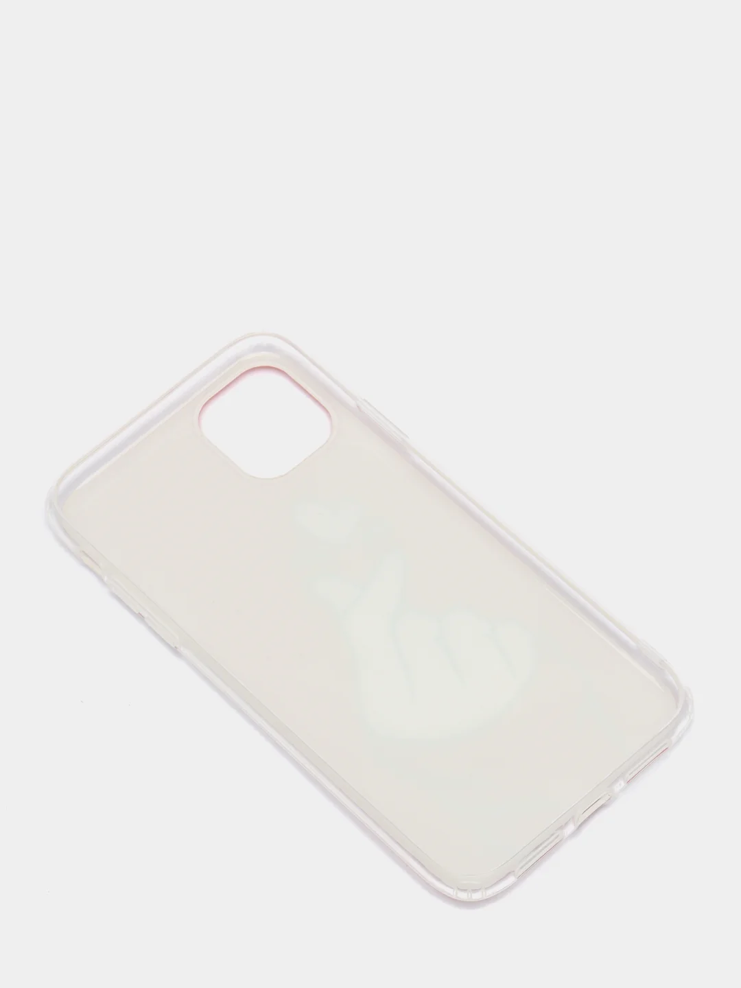 Красный чехол Apple iPhone 11 (6.1) силиконовый с рисунком Сердце
