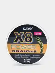 Зеленый леска плетенка Power BRAID Х8 рыболовная