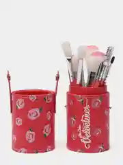 Розовый кисти для макияжа в тубе 12 шт