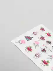 Угольный наклейки для дизайна ногтей, слайдеры