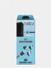 USB Кабель для зарядки и передачи данных магнитный до 2.1A + магнитный кон-р Micro USB