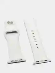 Тёмно-серый ремешок силиконовый с рисунком для Apple Watch