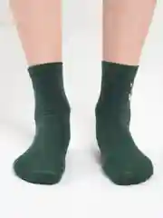Зеленый женские носки со стразами "Нарис"