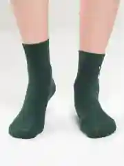 Зеленый женские носки со стразами "Нарис"