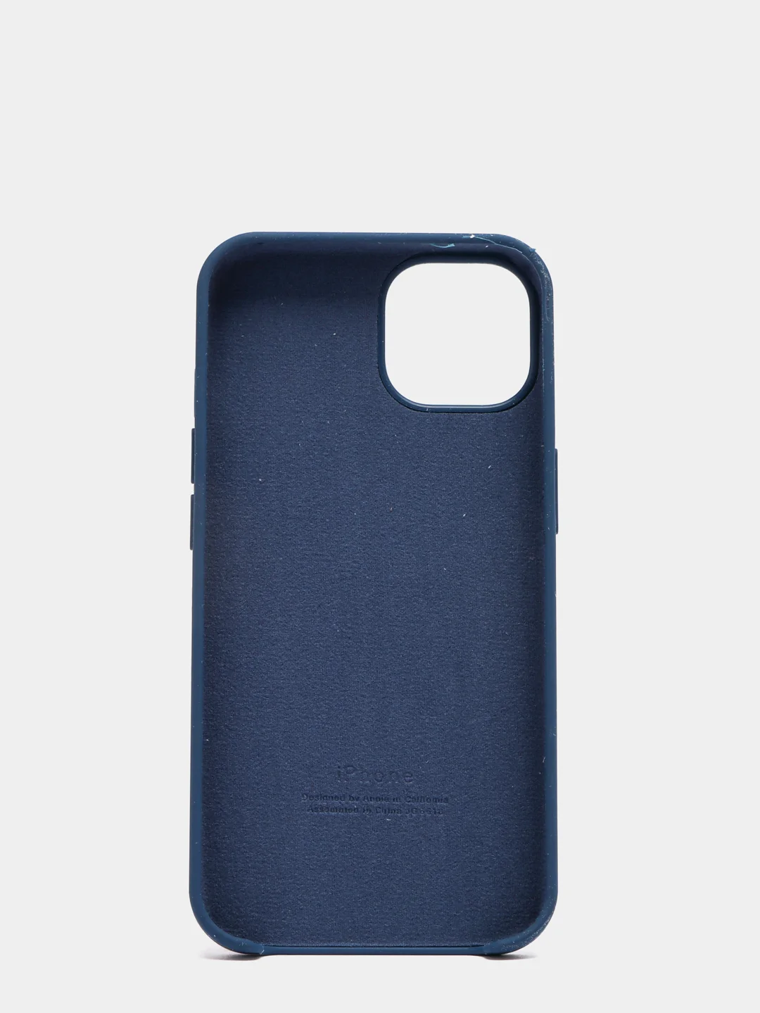 Темно-синий чехол Silicone Case для iPhone 13 / 13 Pro / 13 Pro Max с открытым низом