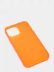 Оранжевый чехол для iPhone 13 / 13 Pro / 13 Pro Max силиконовый, неоновый, плотный, прозрачный