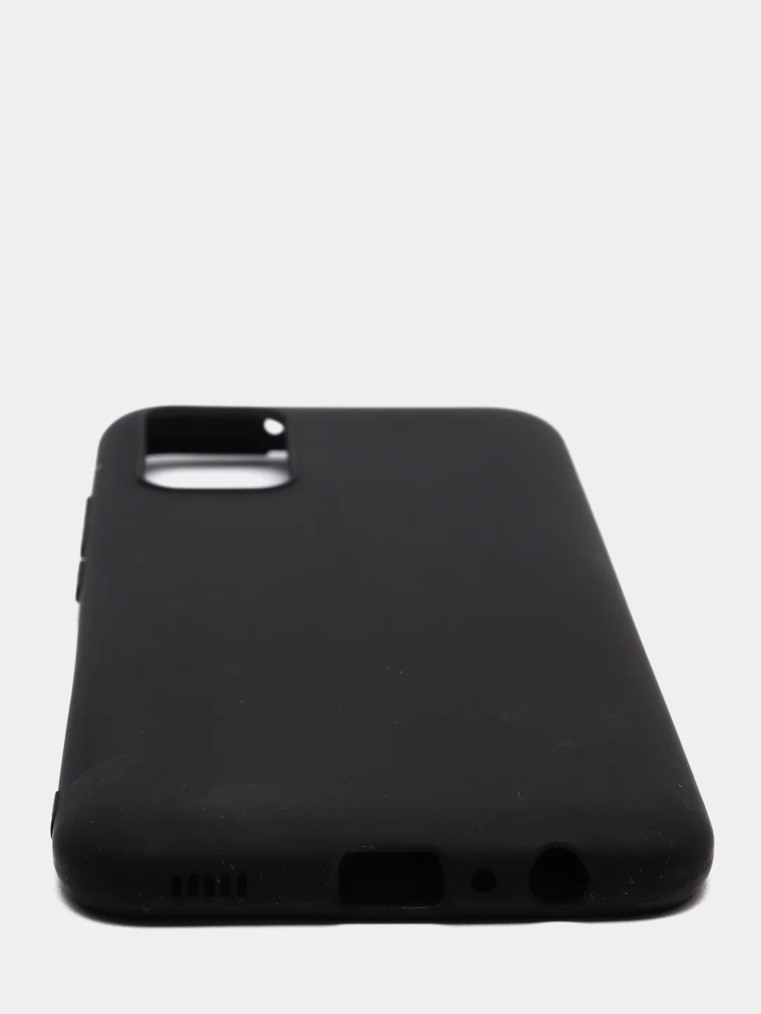 Чехол силиконовый черный матовый Samsung A02S / A02 / A22 / A32 / A12 / A51 / A21S / A31
