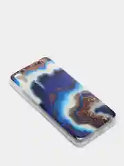 Зеленый чехол Xiaomi Redmi 7A, Сяоми Редми 7А силиконовый с мраморным рисунком