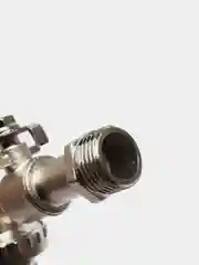 Кран с носиком, никель, 1/2 на 15мм усилленый