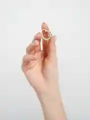 Серьги-кольца, золотистые