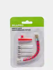 Набор для накачивания мячей, 3 иглы, шланг, колпачок