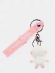 Розовый брелок космонавты