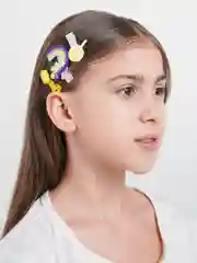 Желтый заколка-зажим для волос