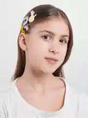 Желтый заколка-зажим для волос
