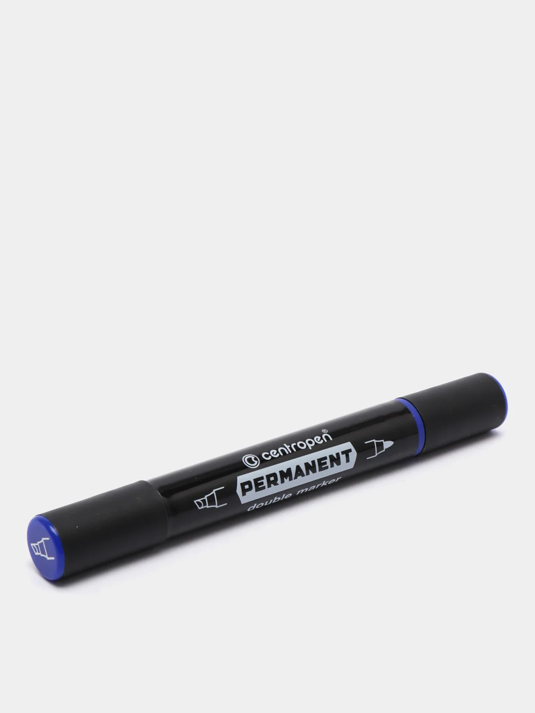 Маркер перманентный двусторонний Centropen, синий