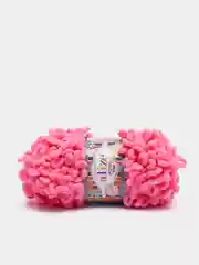 Тёмно-розовый пряжа Alize Puffy Fine, петельки маленькие, 100 г, 14 м