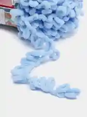 Светло-синий пряжа Alize Puffy Fine, петельки маленькие, 100 г, 14 м