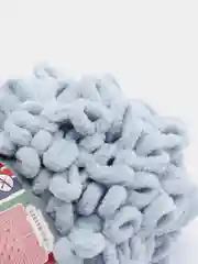 Серый металлик пряжа Alize Puffy Fine, петельки маленькие, 100 г, 14 м