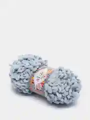 Серый металлик пряжа Alize Puffy Fine, петельки маленькие, 100 г, 14 м
