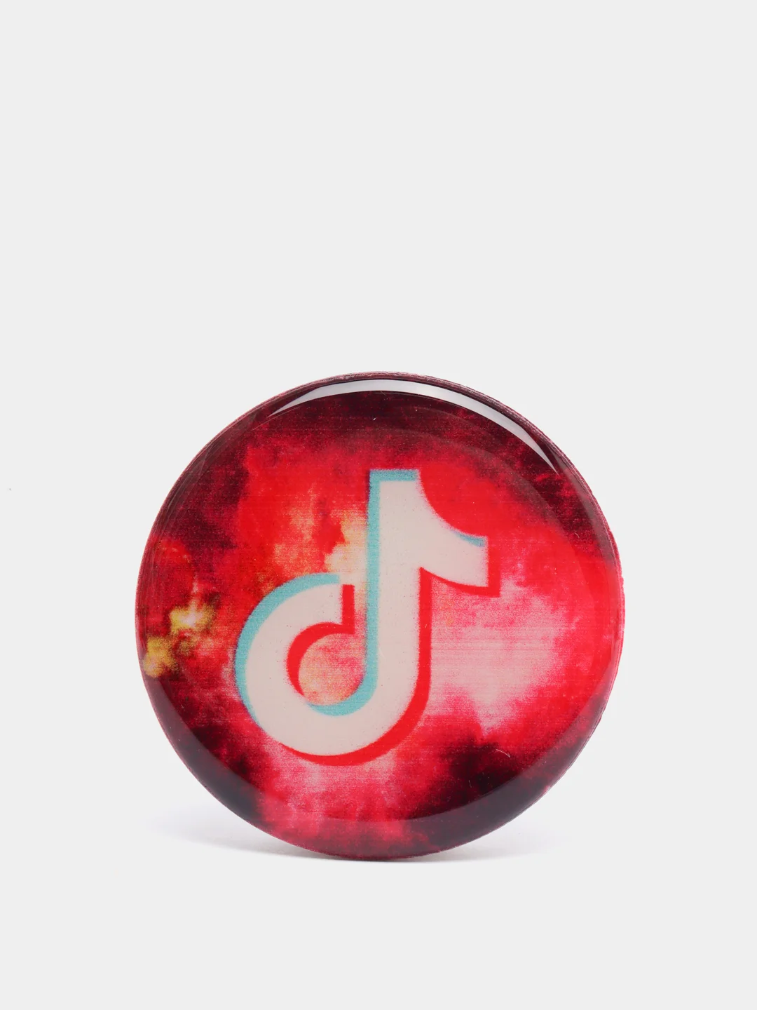 Коралловый попсокет TikTok для смартфона (Tik tok, тик ток, тикток)