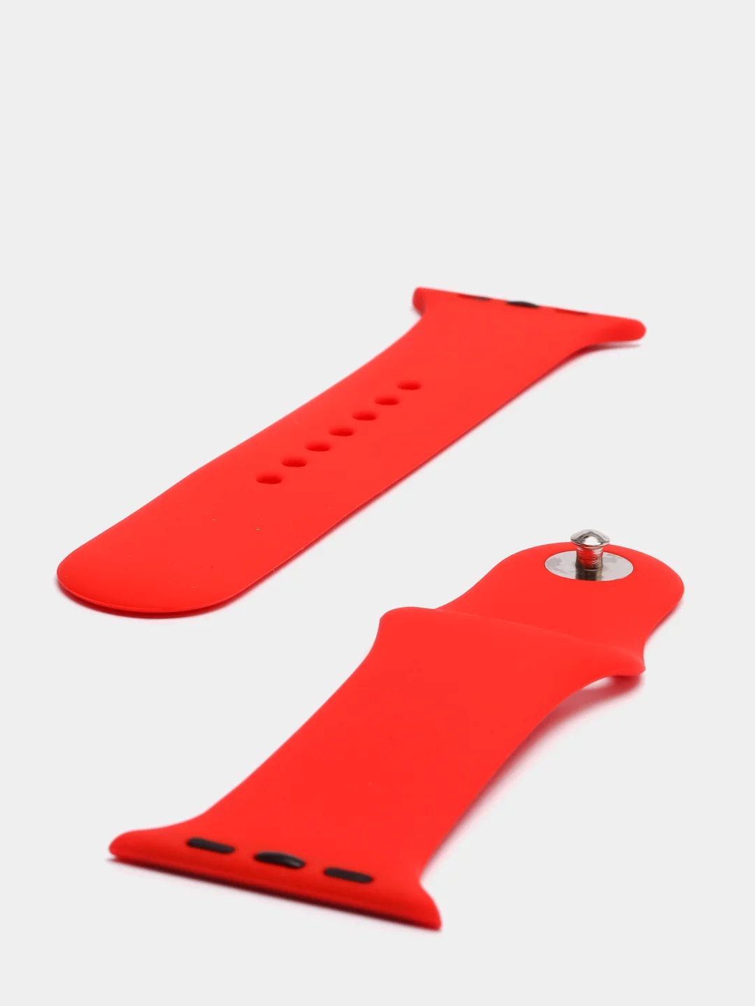 Красный силиконовый ремешок для Apple Watch 38, 40, 42, 44