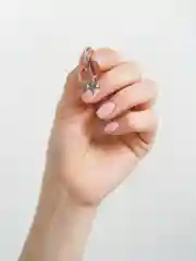 Серьги "Сердечки" ассиметричные, для пирсинга