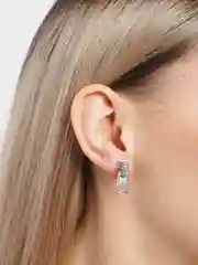 Серебряный серьги "Замок Молния"