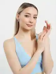 Серебряный серьги "Замок Молния"