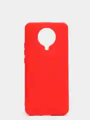 Красный чехол Xiaomi Redmi K30 Pro / Poco F2 Pro с закрытым низом и бархатом внутри Silicone Cover