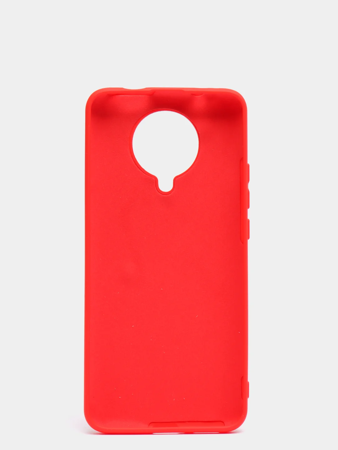 Красный чехол Xiaomi Redmi K30 Pro / Poco F2 Pro с закрытым низом и бархатом внутри Silicone Cover