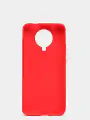 Красный чехол Xiaomi Redmi K30 Pro / Poco F2 Pro с закрытым низом и бархатом внутри Silicone Cover