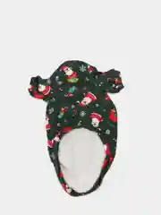 Зеленый утепленный свитер, кофта,футболка с новогодним принтом для собак,кошек и домашних питомцев