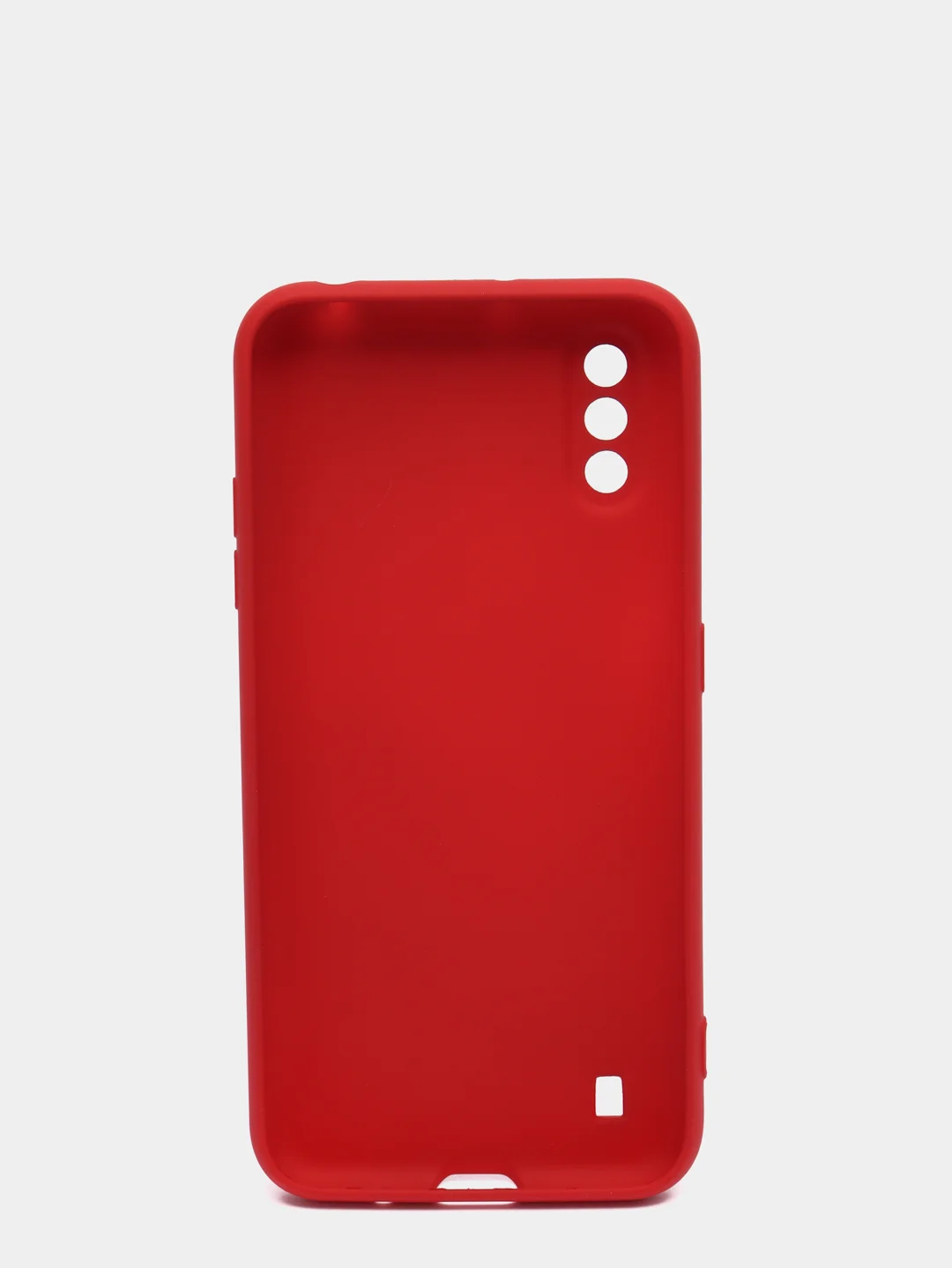 Красный чехол Samsung Galaxy A01 / M01, Галакси А01 / М01 чехол силиконовый рифленый