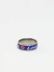 Фиолетовый кольцо с надписью "Love"