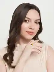 Горчичный кольцо с принтом