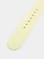 Светло-жёлтый силиконовый ремешок для Apple Watch 38, 40, 42, 44