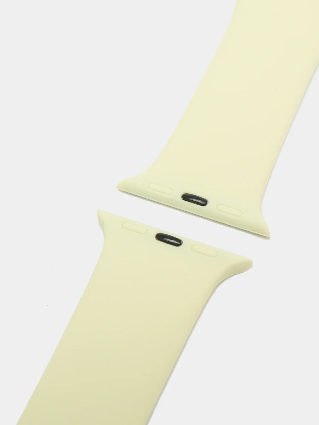 Светло-жёлтый силиконовый ремешок для Apple Watch 38, 40, 42, 44
