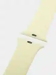 Светло-жёлтый силиконовый ремешок для Apple Watch 38, 40, 42, 44
