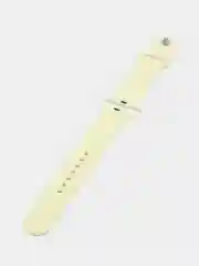 Светло-жёлтый силиконовый ремешок для Apple Watch 38, 40, 42, 44