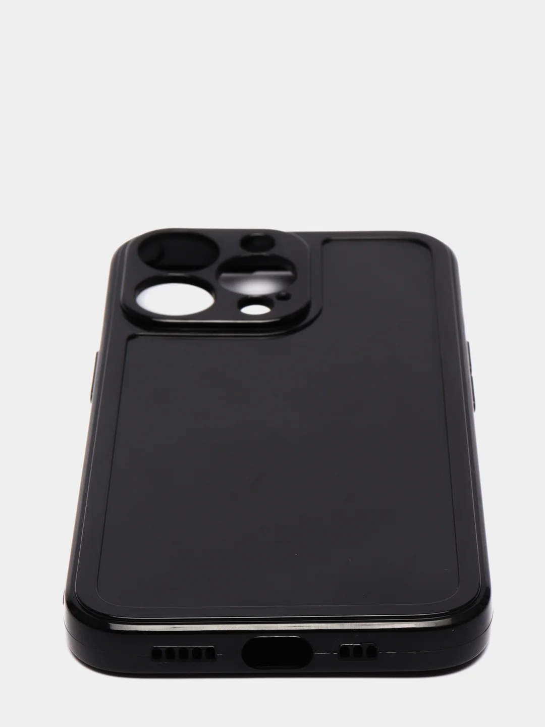 Черный чехол для iPhone 7 8 Plus XR X XS 11 12 13 Pro Max mini с защитой камеры айфон про макс