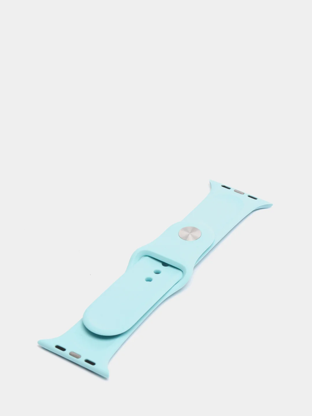 Голубой силиконовый ремешок для Apple Watch 38, 40, 42, 44