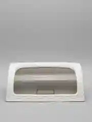 Белый хлебница с крышкой / Контейнер для хлеба
