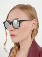 Серебряный женские круглые солнцезащитные очки