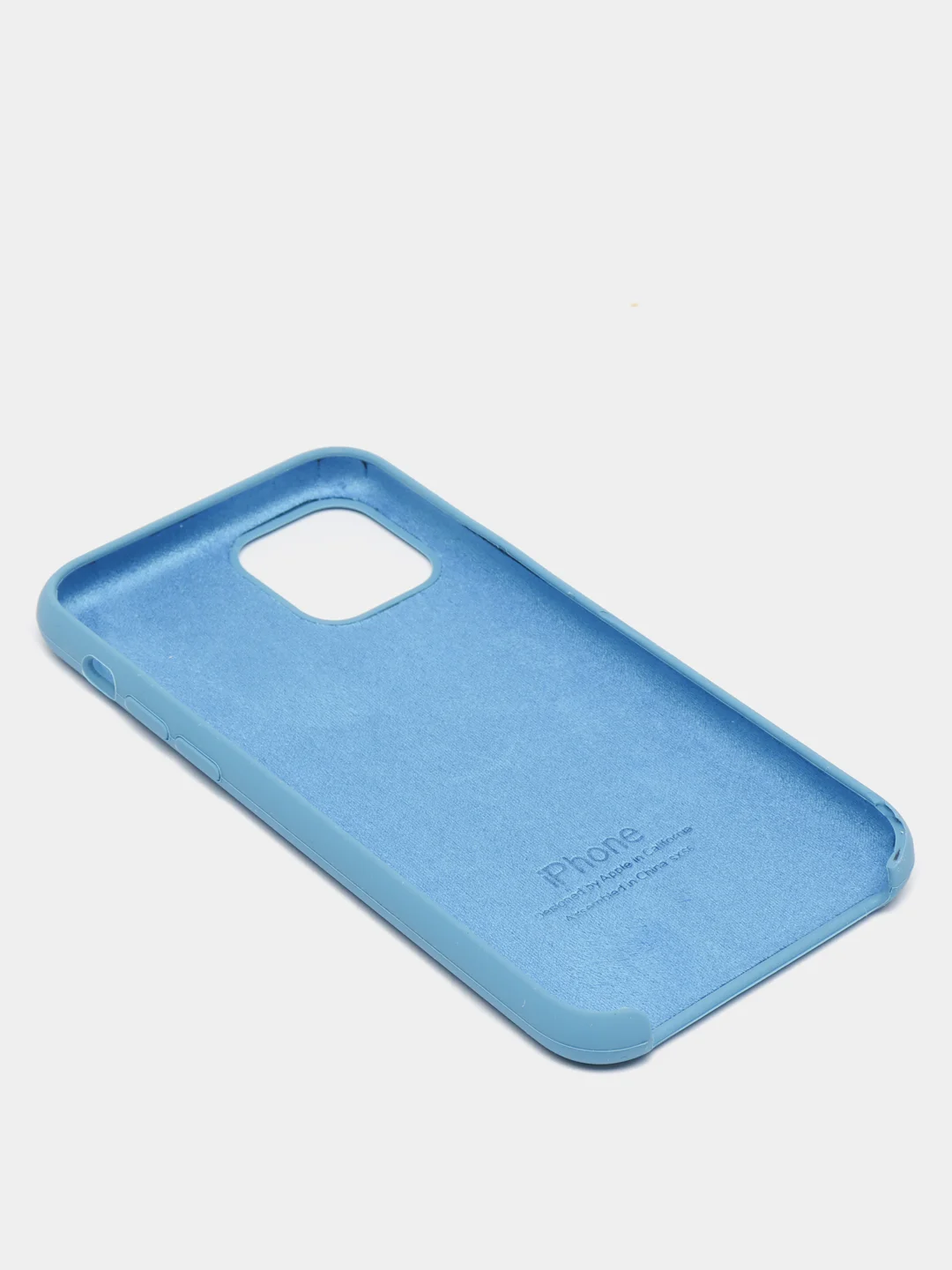 Голубой чехол силиконовый для iPhone  Silicone 7/8/,7/8 Plus,X/ XS,XS Max,XR,11,11 Pro,11 Pro Max